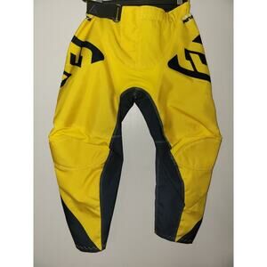ANSWER RACING MOTOCROSS PANTS Size Y24 BLACK Yellow Blue 8-12 years